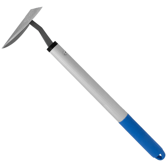 Zenport JZ0009 Handheld Triangle Hoe, Blue/Silver
