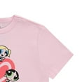 thumbnail image 4 of Powerpuff Girls Women's T-shirt, Classic Printed Cartoon Powerpuff Girls Shirt Light Pink – S, 4 of 6
