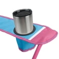 thumbnail image 4 of Macsports Oversized Armchair with Cupholders, Blue with Pink Accents and Frame, 4 of 10