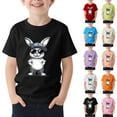 thumbnail image 1 of Qetyuw Chemises Garçons Coton Tendance Imprimé T-Shirts Garçons Filles Col Rond Doux Vêtements Garçons Manches Courtes T-Shirts, 1 of 5
