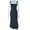 black, variant on Women's Halter Slash Neck Lace-up Chest Wrapped Sleeveless Mermaid Dress, Solid Color