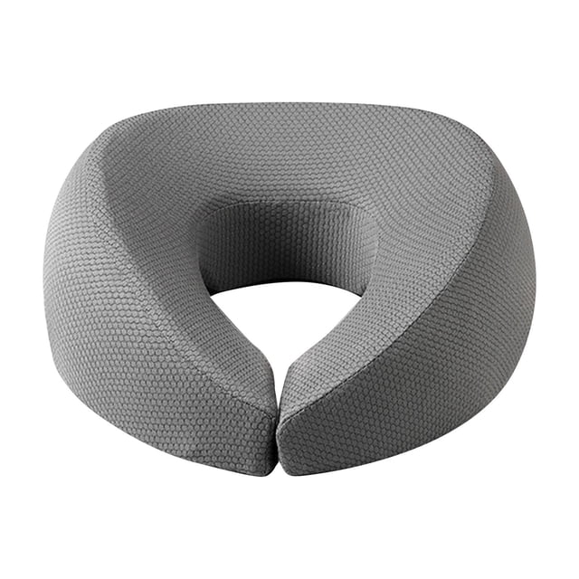 Almohada de masaje para la cara, con soporte para el cuello, ideal para oficina, viajes y sillas de masaje. gris