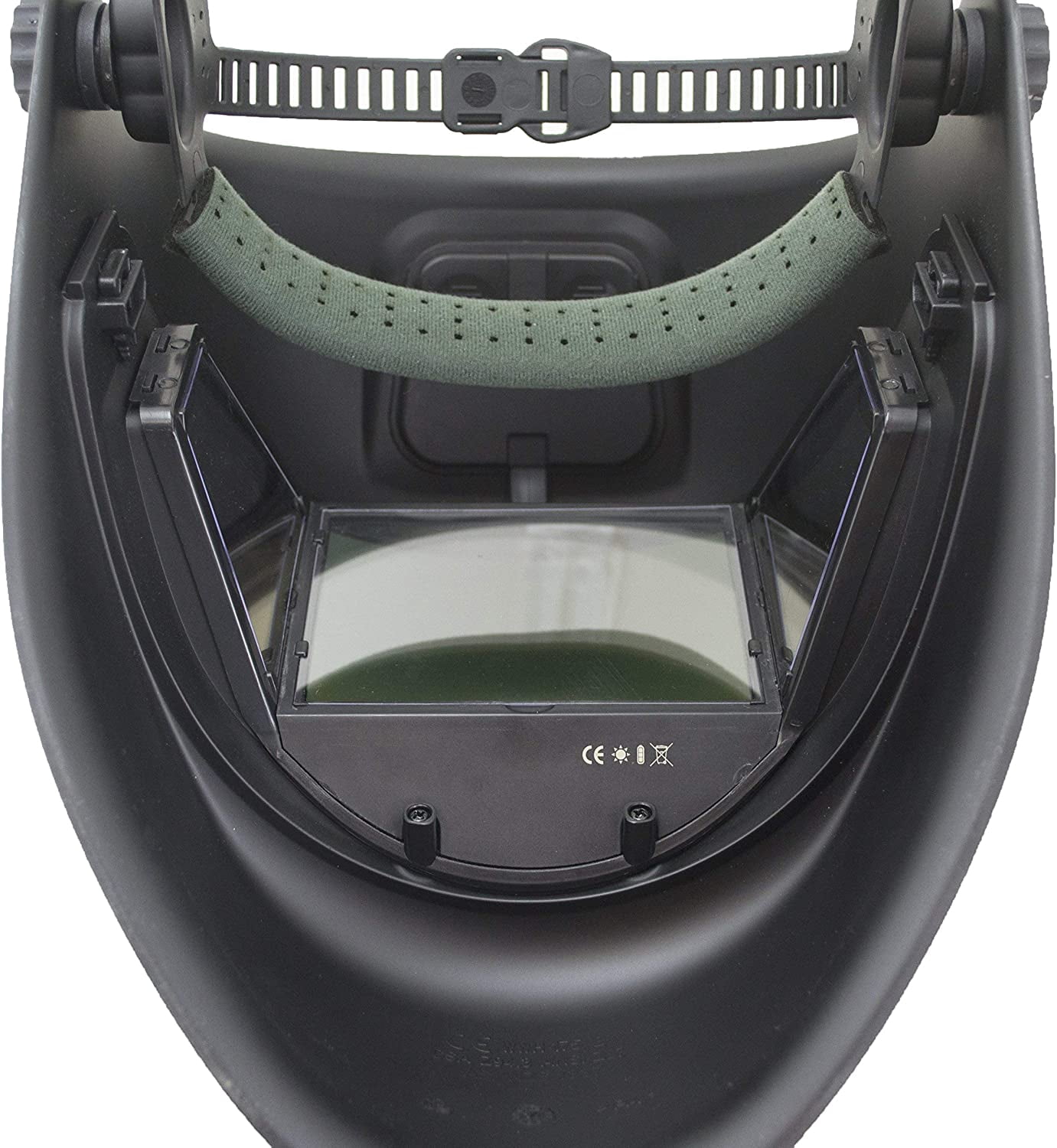 TGR Panoramic 180 View Solar Powered Auto Darkening Welding Helmet - True Color (Carbon Fiber)