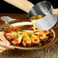 thumbnail image 3 of Himition Mini Butter Melting Pot Small Sauce Pan Stainless Steel Oil Heating Pot Wood Handle Milk Warmer (L), 3 of 5