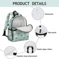 thumbnail image 4 of Excavator and Helicopter Blue Pattern Cute School Backpack Bag for School with Padded Back and Adjustable Shoulder Straps 15.25"x11.5"x5.25", 4 of 5