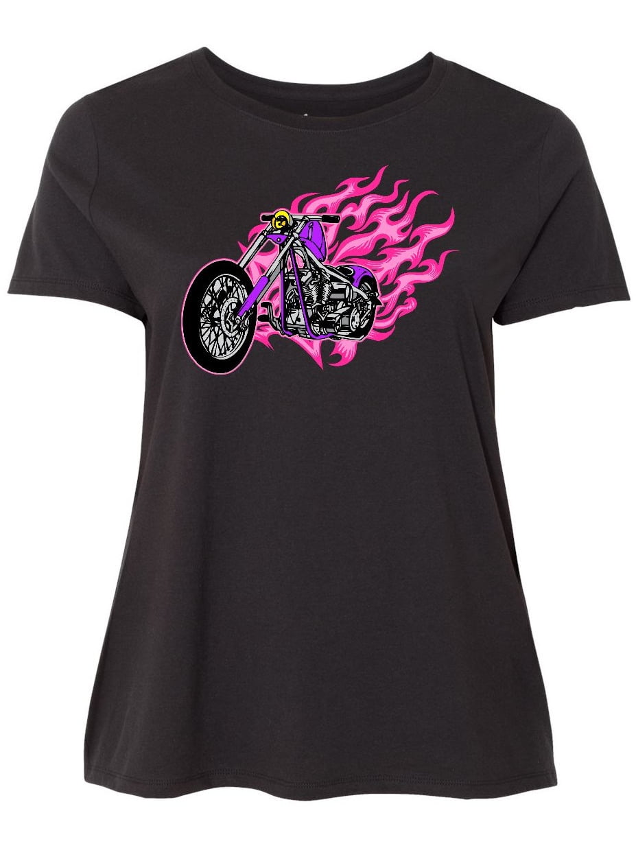 plus size womens motorcycle shirts