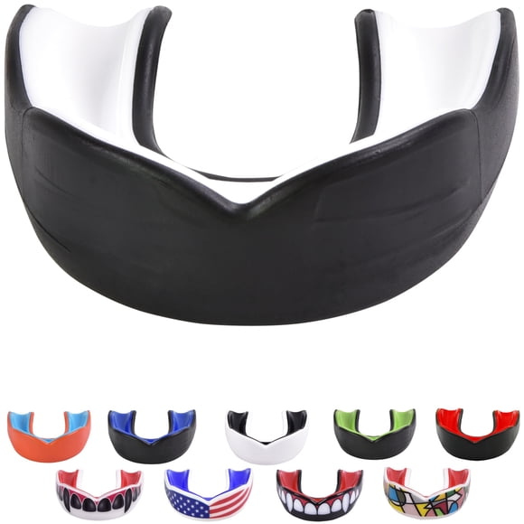 Protector bucal Oral Mart adulto negro/blanco para deportes