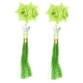 thumbnail image 1 of STARTIST Pinces à Cheveux en Forme de Fleur en Tissu Mode Filles à Franges Accessoires pour Cheveux Vert, 1 of 8