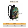 thumbnail image 4 of Kuiaobaty Pug Dog Pattern School Backpack for Teens Girls Boys, Butterfly Daisy 3 Pcs Backpack with Lunch Bag & Pencil Pouch for Kids Elementary Primary Middle School Student, Waterproof Bookbag Set, 4 of 7
