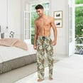 thumbnail image 7 of FREEAMG Flowers and Butterflies Pajama Pants for Men, Men's Separate Bottoms, Comfortable Sleep Lounge Pj Pants, 7 of 7