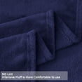 thumbnail image 4 of Fleece Throw Blanket for Couch & Bed, Soft Fuzzy Plush Throw Size Navy Blue Blanket, Luxury Flannel Lap Blanket, Super Cozy and Comfy for All Seasons, 40" x 60", 4 of 7