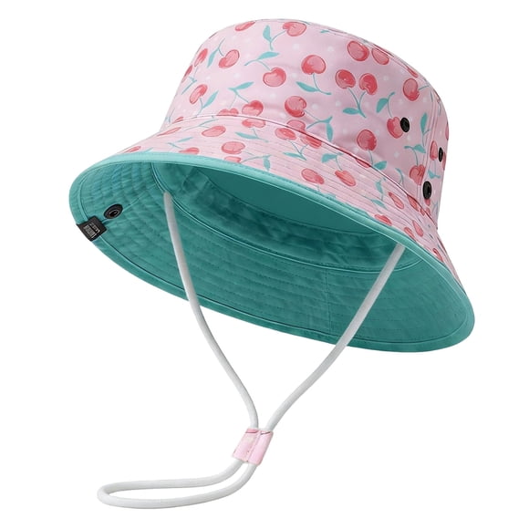 Splozh Bucket Hat Toddler UPF 50+ Sun Protection Adjustable Wide Brim Casual Summer Beach Hat, Baby Beach Hat, Kids Bucket Hat Mint Green,3-8 Years