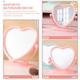 thumbnail image 4 of MasteelfCA Miroir de Table en Forme de Cœur Table Bureau Coiffeuse Miroir de Maquillage Portable Miroir Double Face, 4 of 9