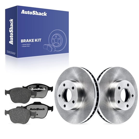 AutoShack Front Brake Rotors & Ceramic Pads for Ford, Transit Connect 2010-2013, FWD L4 2.0L - 10.94" (278 mm), 5-Lug