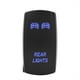 thumbnail image 5 of Interruptor basculante láser, DC 12V/24V LED azul Interruptor basculante de luz LED Interruptor basculante láser LED Diseño de clase mundial, 5 of 10
