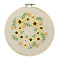 thumbnail image 3 of Floral Stamped Embroidery Kit, Fabric Craft Supply, DIY Project, Beginner-Friendly, Home Decor, Artistic Design, Sewing Hobby, Quilting Patterns, Lightweight Material, Creative Gift, Akmoler, 3 of 8
