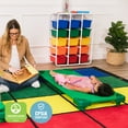 thumbnail image 6 of ECR4Kids 5-Tier Storage Rack with 15 Cubby Bins, 5x3, Multipurpose Organization, Primary, 6 of 9