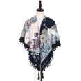 thumbnail image 3 of LIJCC Boho Women'S Scarf Ethnic Style Knotted Tassel Scarf Jacquard Large Square Scarf Women Printing Button Shawl Scarf Women Fashion Scarf Ethnic Tie Tassel Scarf Large Scarf, 3 of 6