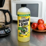Instant Power Disposal & Drain Cleaner, Lemon Scent, 33.8 fl oz