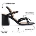 thumbnail image 3 of Journee Collection Womens Issmia Two Tone Covered Block Heel Multi Strap Sandals, 3 of 7