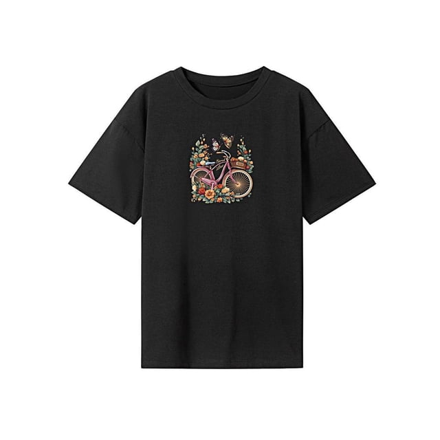 Camiseta para mujer recuerdo transpirable cuello redondo ropa de calle disfraz S Yuyangstore