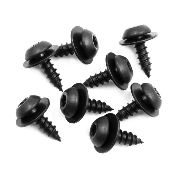 8pcs 6.2 x 24mm Auto Car Stainless Steel Fender Bumper Frame License Plate Screws