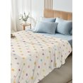 thumbnail image 5 of King Flat Sheet Only Colorful Polka Dot Soft Microfiber Cooling Bedding Sheets Vintage Boho Polka Dot Flat Bed Sheet for Hotel,Home Decor, 5 of 9
