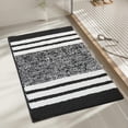 thumbnail image 6 of Gradient Striped Flocked Faux Wool Bathroom Rug, Quick Dry Latex Non Slip Floor Mat, Absorbent Foot Pad for Shower Room Vanity, Entryway And Household Daily Bath Decor, 6 of 6
