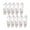 White, variant on Linnome Double Ended Long Tail Clip Hook Multifunctional for Kitchen and Bathroom Hanging Storage 10 Pack 3.15 Inch