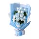 thumbnail image 2 of Festival de pétalos de flores de jabón de rosa artificial FESTIVO FORES FUERAS Preservado Floral Bouquet para el aniversario del Día de Valentín Azul, 2 of 8