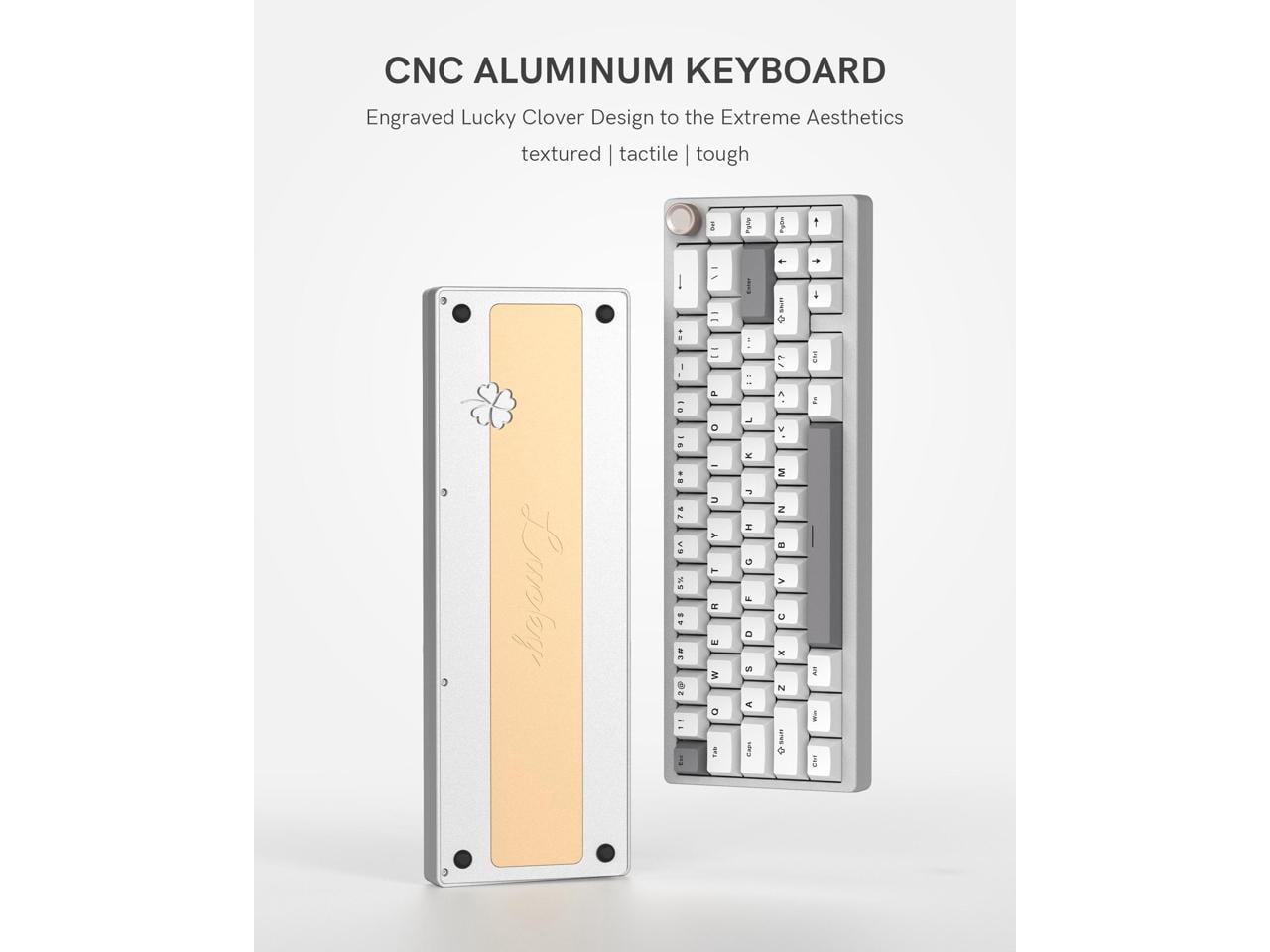 Womier SK65 65% washer mounted wireless aluminum keyboard with