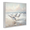 thumbnail image 3 of Stupell Industries Sandpipers Under Warm Beach Sun Animals Painting White Framed Art Print Wall Art, 14 x 11, 3 of 8