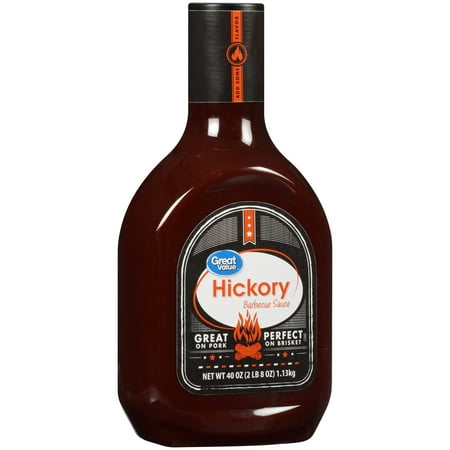 Hickory Honey - (4 Pack) Great Value Hickory Barbecue Sauce, 40 oz