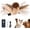 Sparrow, variant on Flying Bat Interactive Dog Toy, Rechargeable Flapping Pet Toy with Chirping Sound, 3 Play Modes, Removable Plush Cover for Dogs Cats Kittens (Weasel)