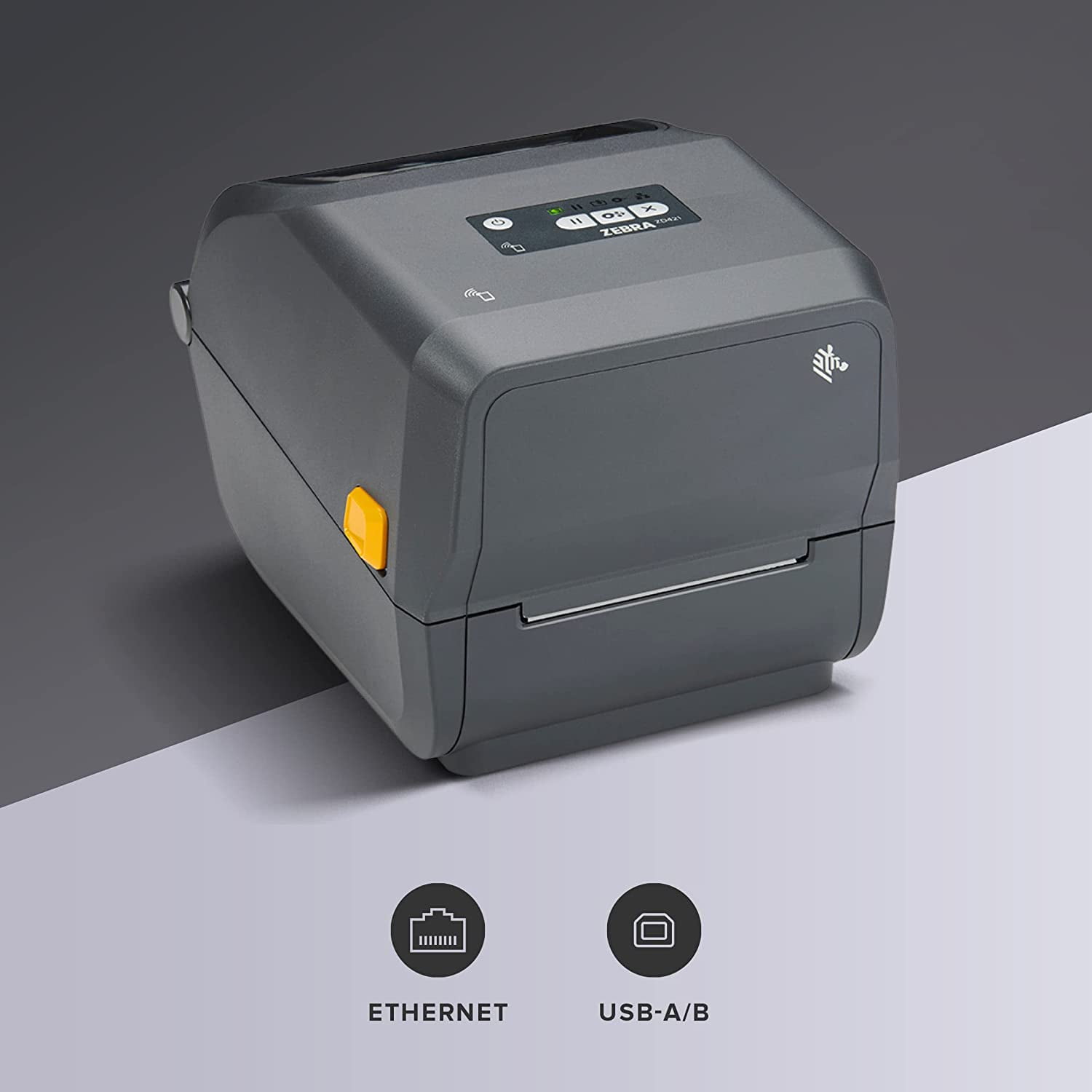 Zebra ZD421 Thermal Shipping Label Printer 4" | 203 DPI | No Ink Required | 4x6 | USB, Ethernet, Tap to Pair NFC | 2 Year Warranty | Thermal Transfer