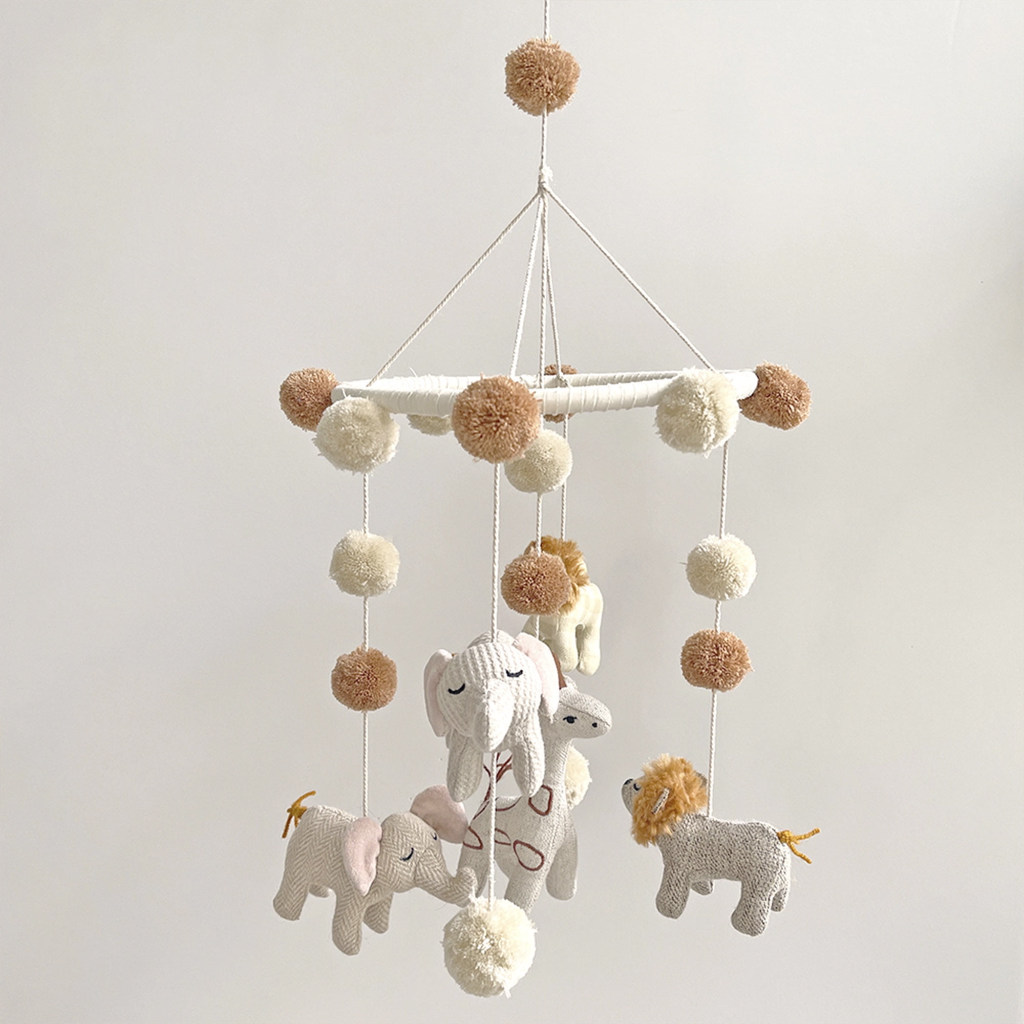 Crane Baby Soothing White Safari Animal Baby Mobile