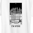 thumbnail image 3 of Instant Message - Im Fine Tarot - Women's Short Sleeve Graphic T-Shirt, 3 of 6
