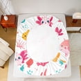 thumbnail image 5 of Castle Fairy Cute Salamander Bed Sheets for Kids,Kawaii Axolotl King Sheets, 5 of 7