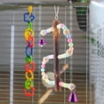 thumbnail image 3 of Loro colorido masticar columpio pájaro de juguete escalera colgante de madera accesorio de juguete (color aleatorio), 3 of 5