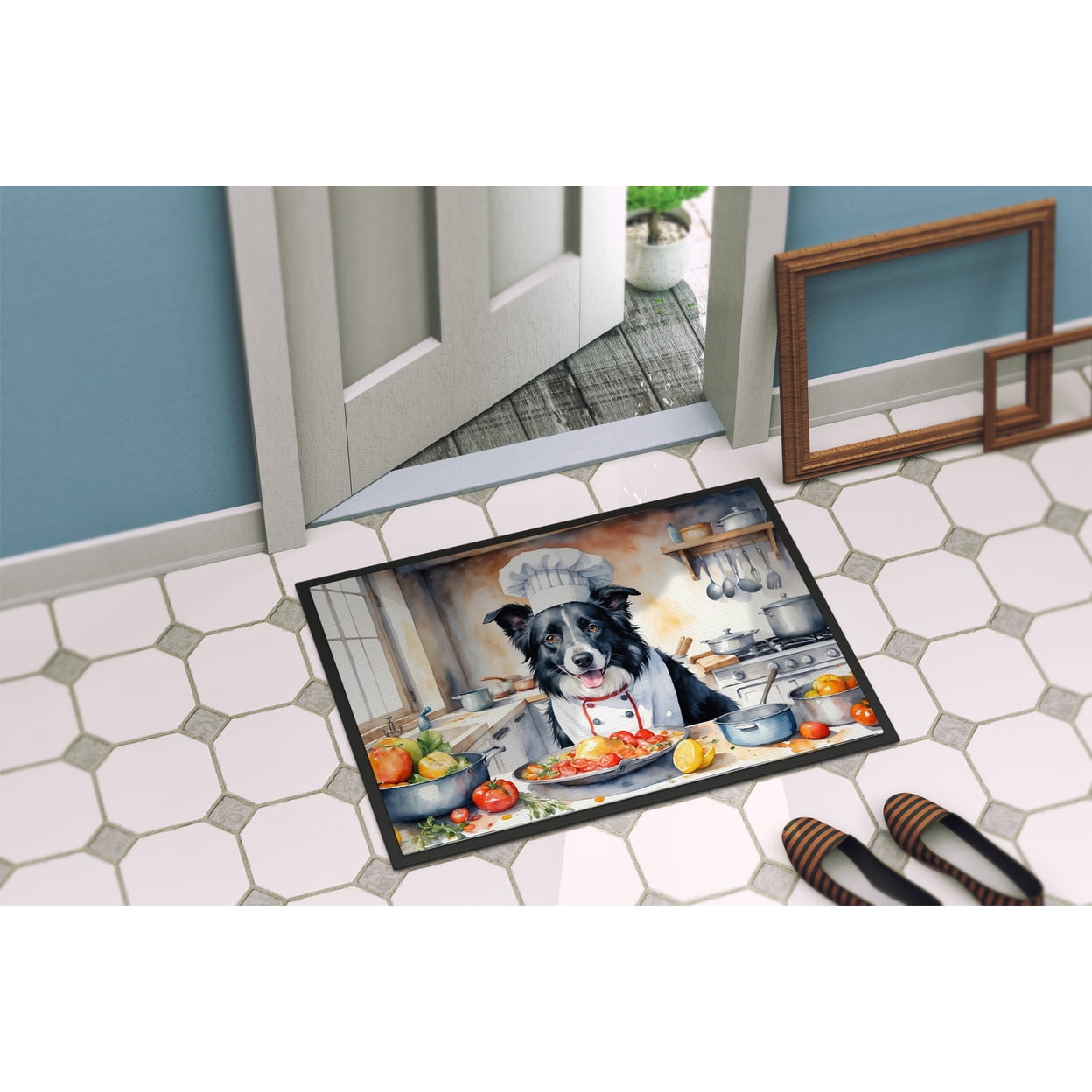 Border Collie The Chef Doormat