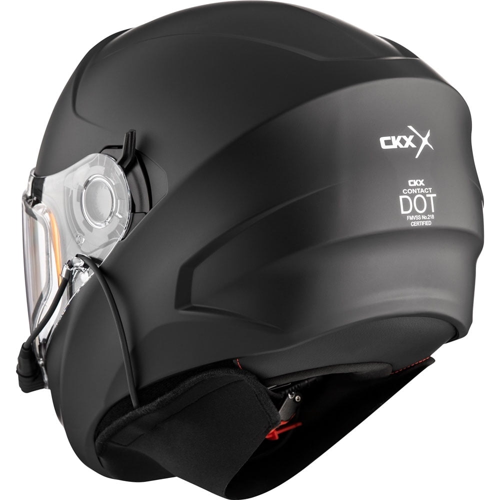 CKX Contact Full Face Snowmobile Helmet Solid Matte Black 515351