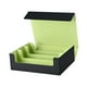 thumbnail image 1 of Caja de baraja de cartas coleccionables, organizador de tarjetas de juego, portatarjetas portátil, estuche para tarjetas de colección, tarjetas de Negro Verde claro, 1 of 8