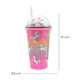 thumbnail image 3 of Vaso Con Popote Y Tapa De Cúpula Con Imagen De Unicornio, 3 of 3