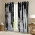 thumbnail image 2 of Manfei Ink Painting Art Black Out Curtains,Abstract Aesthetic Curtains Pack of 2 (42x63 Each),Gray Stripes Lines Bedroom Curtains For Men Women,Ultra Soft Home Decor, 2 of 6