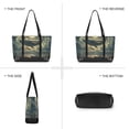 thumbnail image 6 of FORMRS Canvas Laptop Tote Bag for Women with 15.6" Computer Compartments Shoulder Handbag, Whale and Moon, 6 of 7