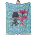 thumbnail image 1 of Bonita manta de Trolls de dibujos animados para Halloween, Navidad, ligera, para mujeres, hombres, suave y acogedora, para sofá, sala de estar, cama, para niños, niñas y niños, para todas las, 1 of 1