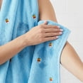 thumbnail image 5 of Unique Bargains Fluffy Ice Lolly Bath Towel 2 Pack Popsicle Blue/Milky White 55" x 28", 5 of 8