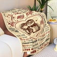 thumbnail image 2 of Anniversary Christmas Birthday Gifts for Wife to My Wife Blanket Anniversary Romantic Gift for Her Birthday Gift for Women Wife Christmas Valentine's Ideas Blanket Presents, 2 of 7
