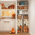 thumbnail image 2 of Mloabuc Fall Kitchen Window Curtains and Valances Set 36 Inch, Vintage Red Football Truck Pumpkins Leaves Short Tier Curtain for Cafe Living Room Bathroom, Autumn 3 Pieces Set Kitchen Decor, 2 of 6