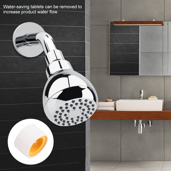Delaman Shower Head American Small Hand Hold Shower Head ABS Plastic Shower Accessories Top Spray Chrome Bathroom Water Saving